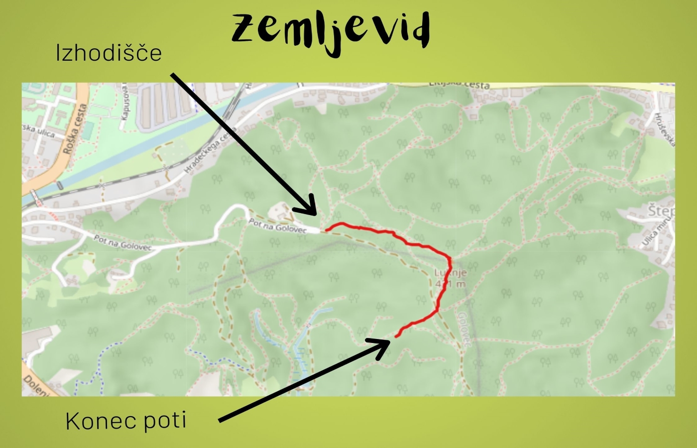 zemljevid poti