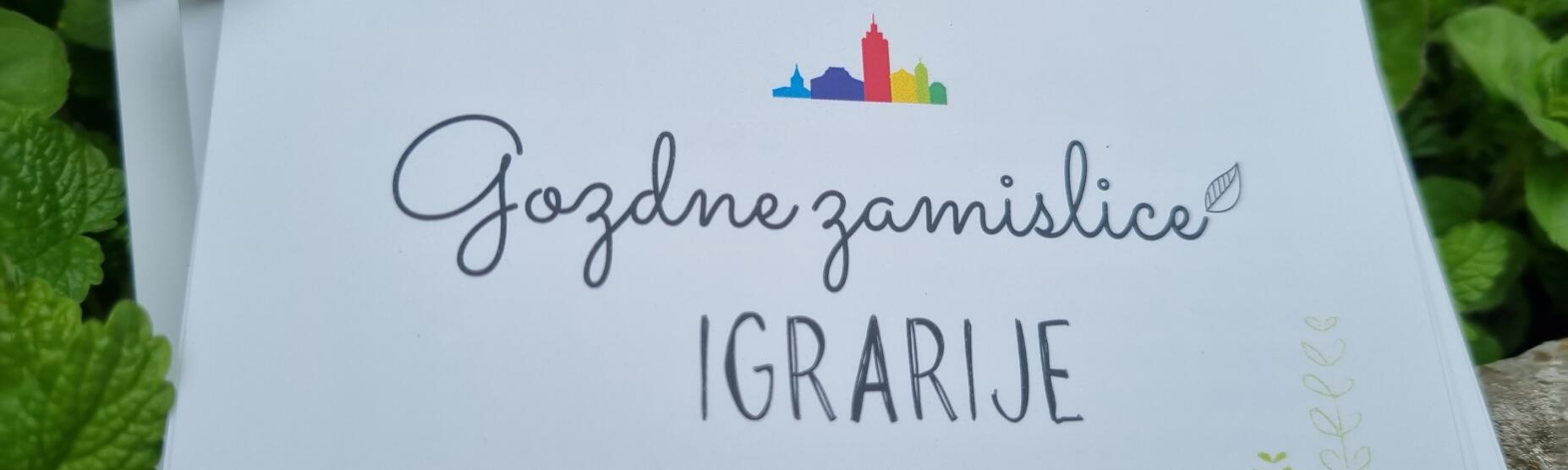 Naslovna stran publikacije Gozdne zamislice.