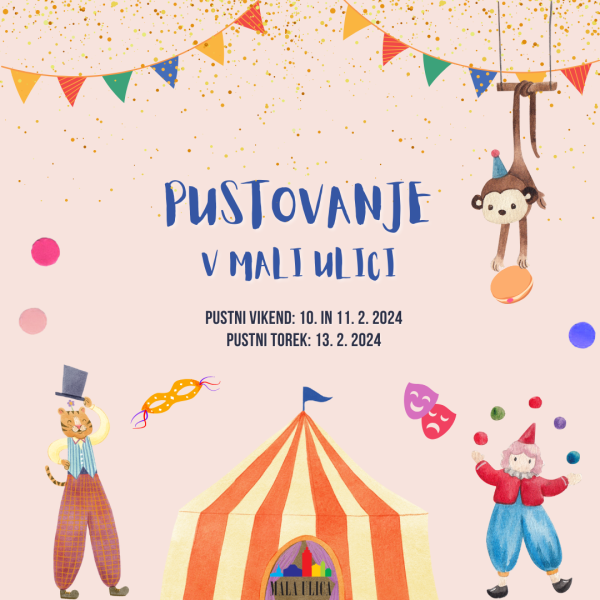 Blue Clown Carnival Illustration Carnival Poster 8